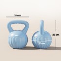 6 kg sinine liivaga täidetud sangpomm, 17 × 17 × 23 cm
