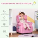 Laste tugitool jalatoe ja reguleeritava seljatoega, roosa, 3–5-aastastele