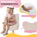 Laste beež plüüsist tugitool karukõrvade ja fliiskattega