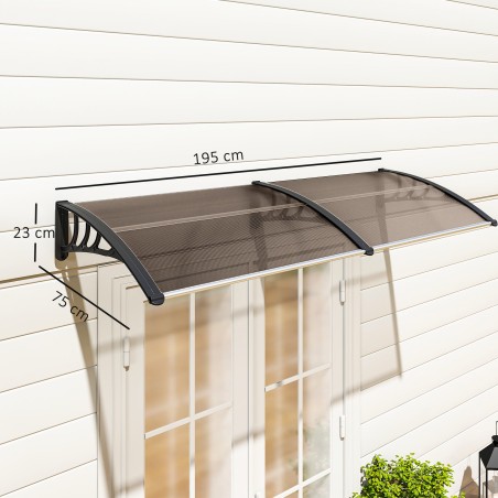 UV- ja veekindel kaitsekatus, 75 × 195 × 23 cm, pruun