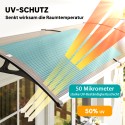 Ukse või akna varikatus polükarbonaadist, 303 × 96 × 27 cm, must-pruun