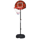 Reguleeritava kõrgusega korvpallikorv magnetnoolemänguga, must, 98–148 cm