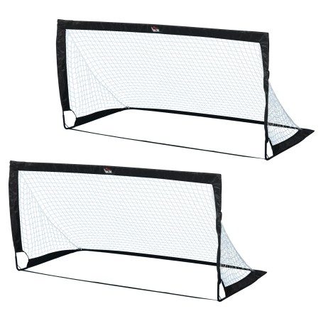 Kokkupandavate jalgpalliväravate komplekt, 2 tk, 183 × 90 × 90 cm