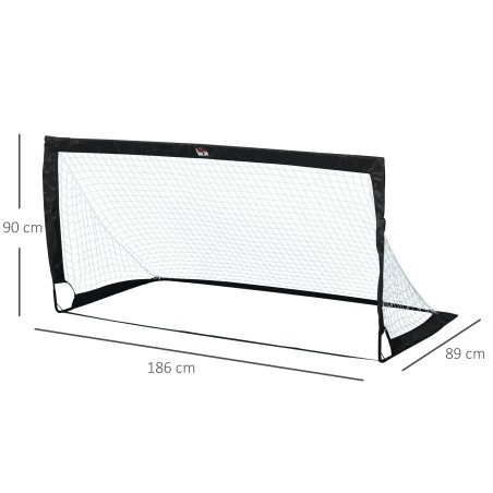 Kokkupandavate jalgpalliväravate komplekt, 2 tk, 183 × 90 × 90 cm