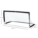 Kokkupandavate jalgpalliväravate komplekt, 2 tk, 183 × 90 × 90 cm