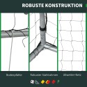 Ilmastikukindel jalgpallivärav metallraami ja tugeva võrguga, 300 × 200 × 120 cm