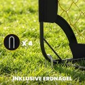 Kaasaskantav pop-up-jalgpallivärav klaaskiudvarraste ja rebenemiskindla võrguga