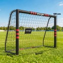 Jalgpallivärav 1,8 × 1,2 m koos väravavõrgu ja maakiiludega