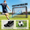 Jalgpallivärav 1,8 × 1,2 m koos väravavõrgu ja maakiiludega