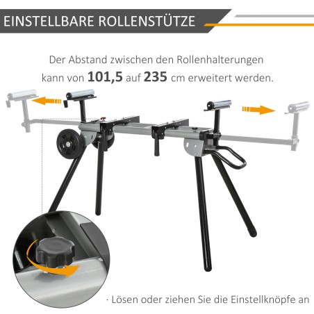 Nurgasaagide alusraam külgpikendusega, teras, 123,5–245 cm