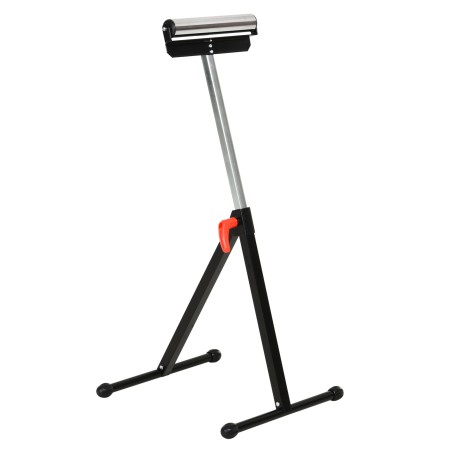 Reguleeritava kõrgusega rullpukk metallist, kandevõime kuni 90 kg, must, 44 × 50 × 68–110 cm