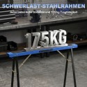 2-osaline kokkupandavate metallist saepukkide komplekt, sinine ja must