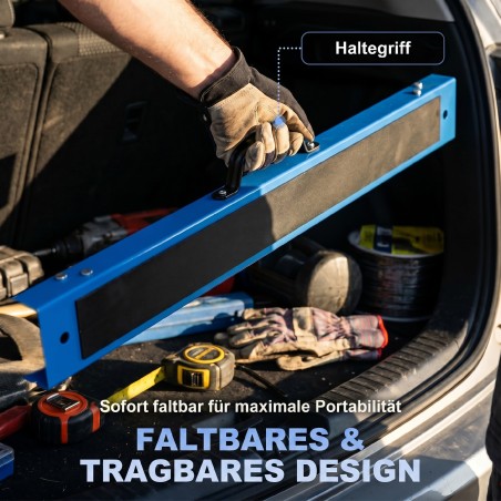 2-osaline kokkupandavate metallist saepukkide komplekt, sinine ja must
