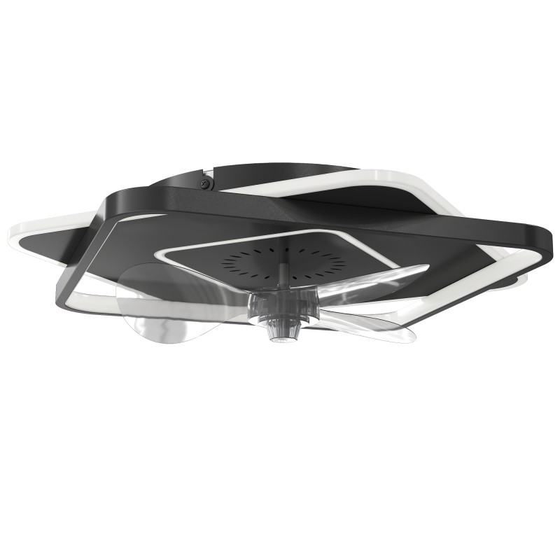 LED-laeventilaator puldi, 6 kiiruse ja 3 värvitemperatuuriga