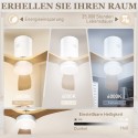 Laeventilaator LED-valgusti, 6 kiiruse ja kaugjuhtimispuldiga, helepruun