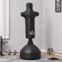 Seisev poksikott 180 cm humanoidse disainiga, must