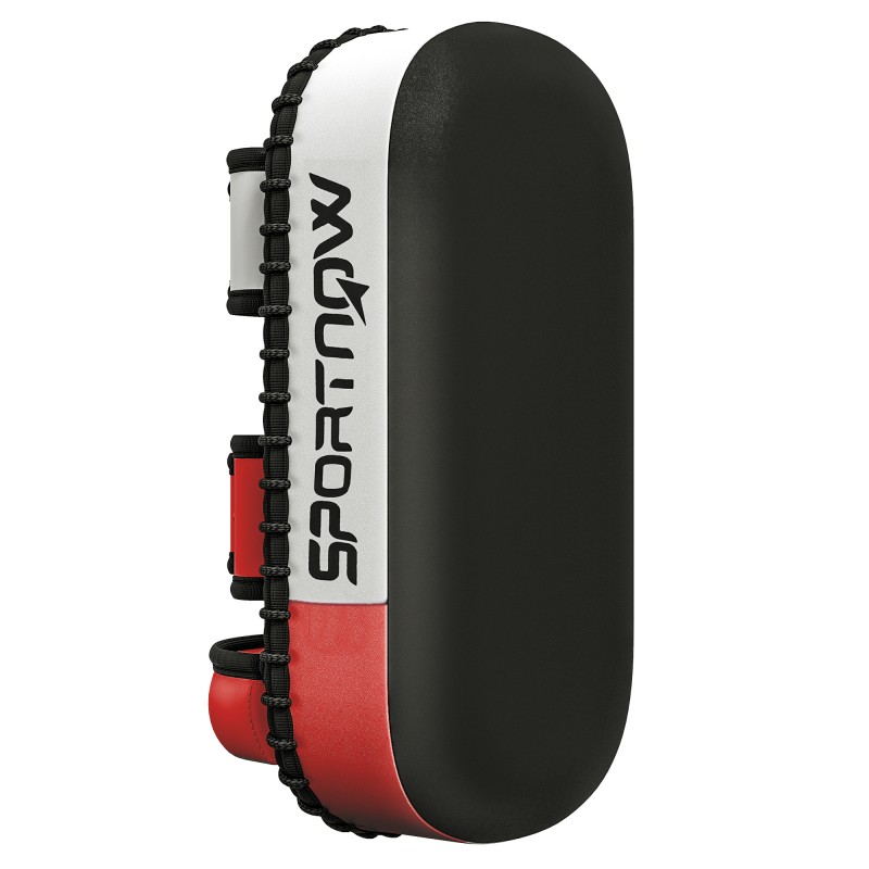 Kickpadi Muay Thai ja kickboxingu treeninguks, 0,4 kg, must-punane-valge