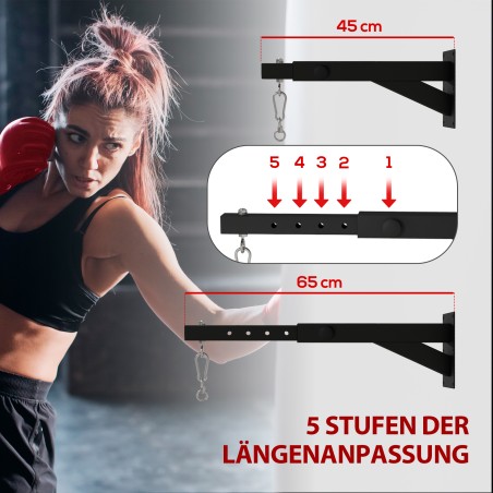 Reguleeritava pikkusega seinale kinnitatav poksikotikinnitus, kuni 60 kg