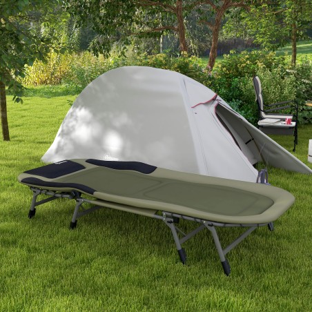 Matkavoodi 200 × 85 × 40–55 cm, roheline