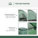 Kerge ja veekindel kuppeltelk 2 inimesele, tumeroheline