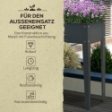 Metallist kõrgpeenar jalgadel, 3 äravooluavaga, 100 × 30 × 80 cm