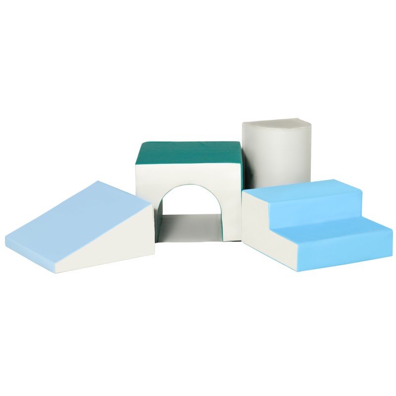 Pehmete vahtplastist ehitusklotside komplekt lastele, 4 tk, EPE, 150 × 50 × 39 cm