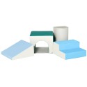 Pehmete vahtplastist ehitusklotside komplekt lastele, 4 tk, EPE, 150 × 50 × 39 cm