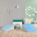 Pehmete vahtplastist ehitusklotside komplekt lastele, 4 tk, EPE, 150 × 50 × 39 cm