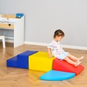 Pehmete vahtplastist ehitusklotside komplekt lastele, 4 tk, mitmevärviline