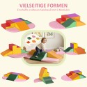 6-osaline pehmete ehitusplokkide komplekt lastele, kunstnahast välimusega