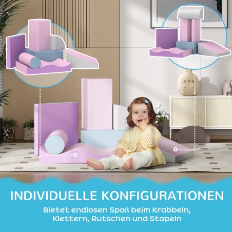 Laste vahtplastist ehitusklotsid, kunstnahk, 40 × 40 × 20 cm
