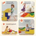 3-osaline väikelaste ronimis- ja roomamiskomplekt, kollane
