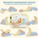 5-osaline vahtplokkide ronimiskomplekt, velvetkattega, värviline