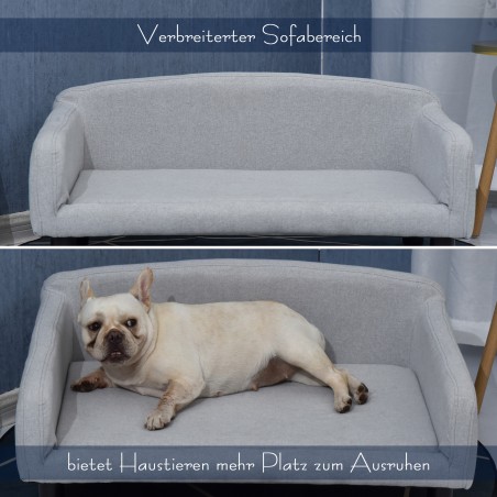 Seljatoega sametist koeradiivan keskmistele koertele, helehall