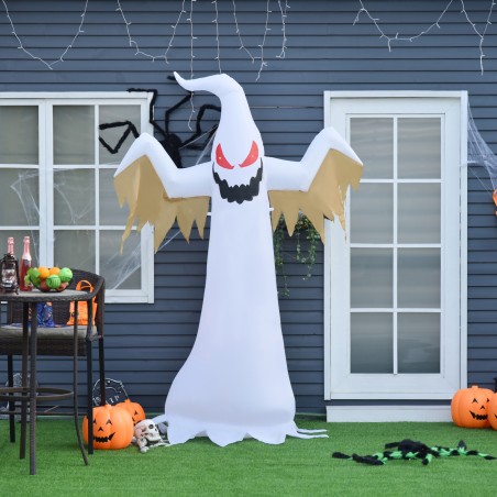 Halloweeni isetäispuhutav LED-valgustusega kummitus, 240 cm, IP44