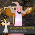 Halloweeni isetäispuhutav LED-valgustusega kummitus, 240 cm, IP44