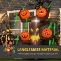 Täispuhutav Halloweeni kummituspuu kõrvits LED-valgustusega, 180 × 80 × 240 cm