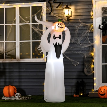 Täispuhutav LED-valgustusega Halloweeni kummitus, 1,8 m
