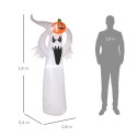 Täispuhutav LED-valgustusega Halloweeni kummitus, 1,8 m