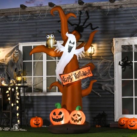 Isetäituv LED-valgustusega Halloweeni dekoratsioon puhuriga