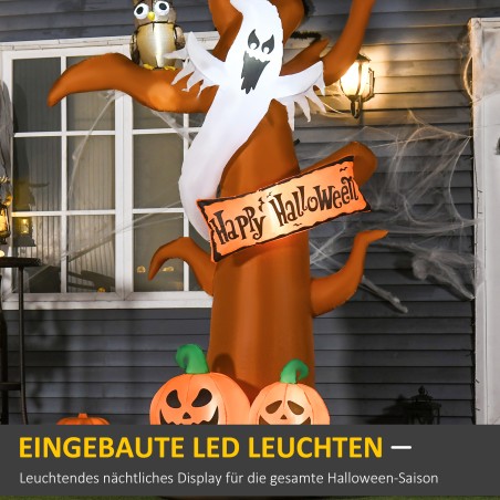 Isetäituv LED-valgustusega Halloweeni dekoratsioon puhuriga