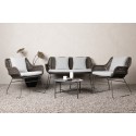 Davao Loungeset Steel – tumehall / pruun