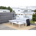 Salvador diivanikomplekt - White Alu / Grey Cushions. 2 nurka + 1 keskosa + 1 otoom