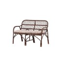 Nella Sofa Rattan – tume pähkel / beež