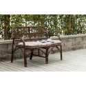 Nella Sofa Rattan – tume pähkel / beež