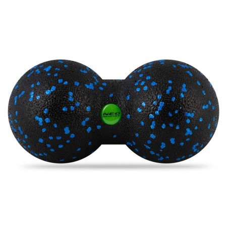 Topelt massaaži- ja fitnesspall must ja sinine | FreshDesign.ee