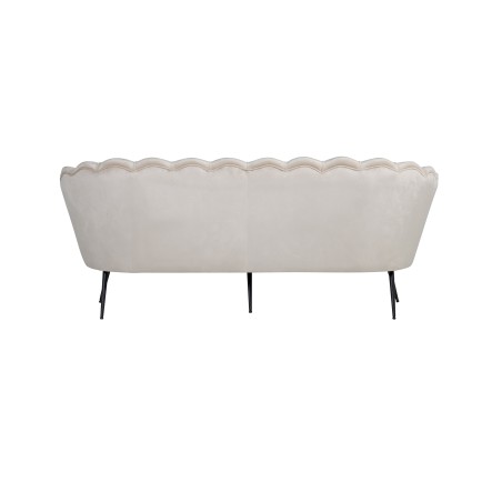 Calais 3-kohaline diivan - Beige Velvet - Mustad jalad