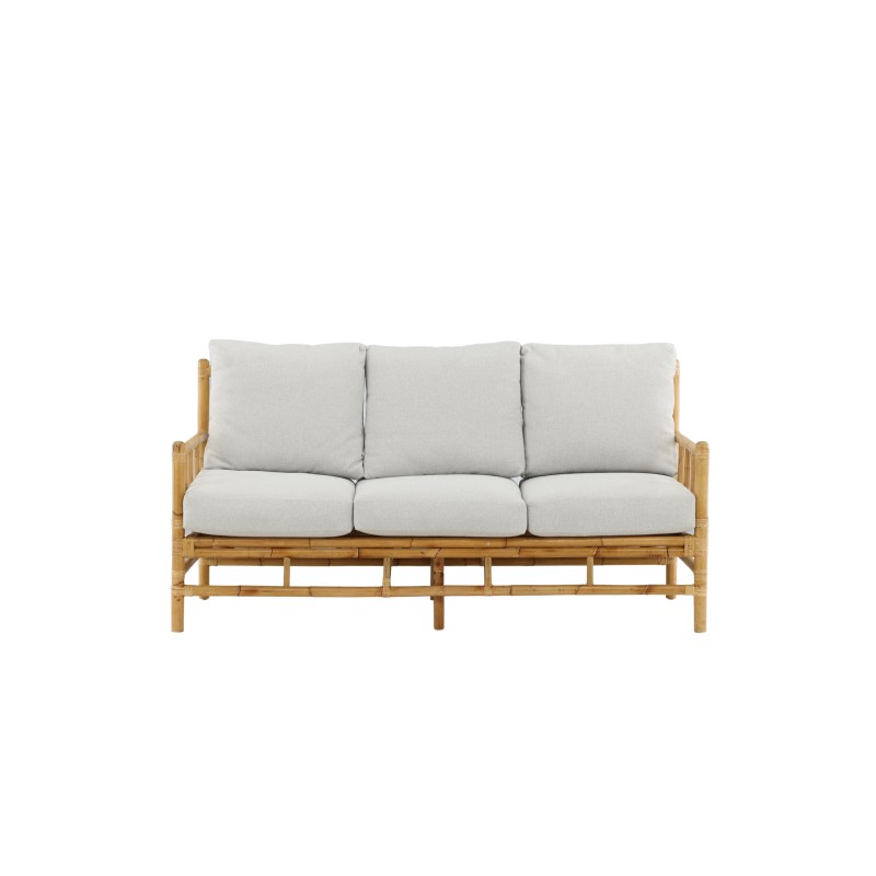 Cane 3-kohaline diivan - Bamboo / Grey Cushion