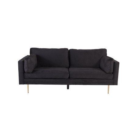 Poom - 3-kohaline diivan Velvet - must