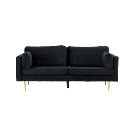 Poom - 3-kohaline diivan Velvet - must